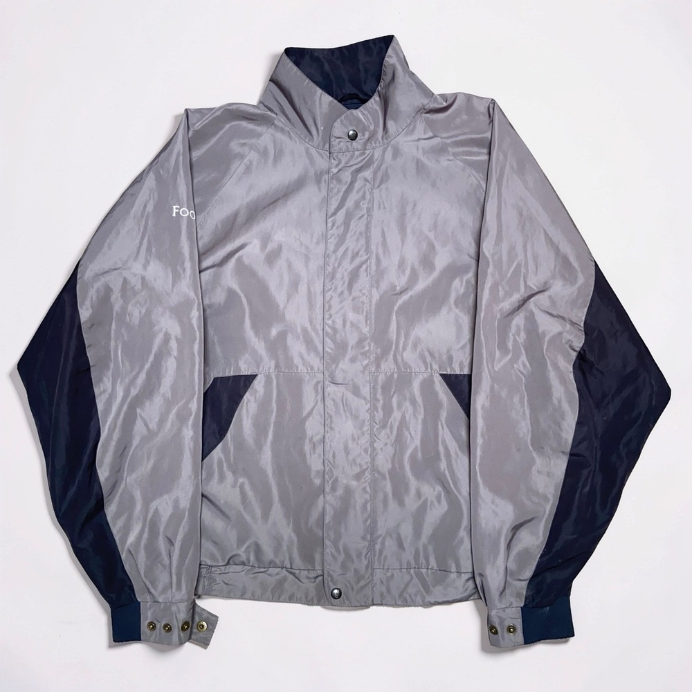 FootJoy DryJoys Titleist Men's L Gray Blue Golf Rain Jacket Colorblock